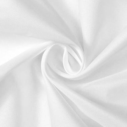 N&Y HOME Small Stall Shower Curtain Liner Fabric, White, 32 x 72 inches | Narrow Size, Hotel Quality, Washable, Water Repellent, 32x72 White Bathroom Curtain with Grommets - color: White, size: 32"W x 72"L (Pack of 1)