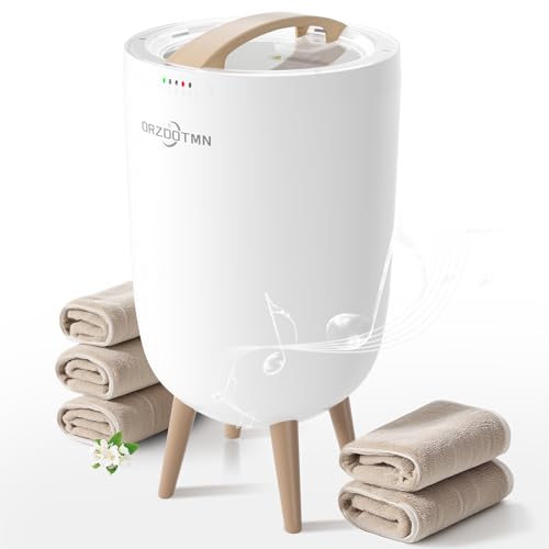 Towel Warmer Bucket for Bathroom 25L - Fits 3 Oversized Towels | Rapid Heating, Bluetooth Speaker, Timer & Mood Light