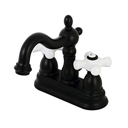 Kingston KB1600PX 4" Centerset Bathroom Faucet, Matte Black - color: Matte Black