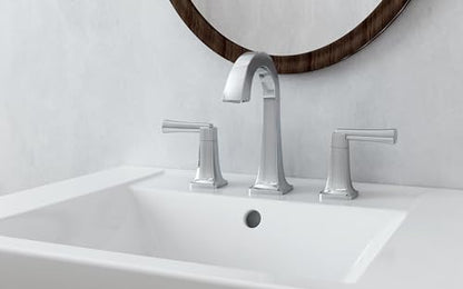American Standard 7353801.002, Townsend 8-Inch Widespread 2-Handle Bathroom Faucet for Bathroom Sink, 1.2 GPM, Chrome - color: Polished Chrome