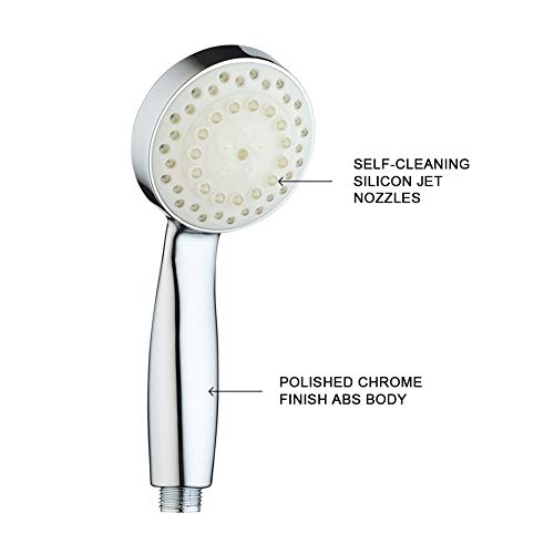 KAIREY Led Shower Head with Handheld 7 Color Changing Automatically Light Up Shower Head Polished Chrome with 60 Inches Stainless Steel Hose and Adjustable Bracket - style: Classic
