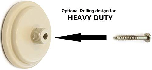 Urbanest 1" No Drilling Shower Closet Window Metal Premium Adjustable Tension Rod, Heavy Duty, 42-inch to 72-inch, French White - color: French White, size: 42"-72"