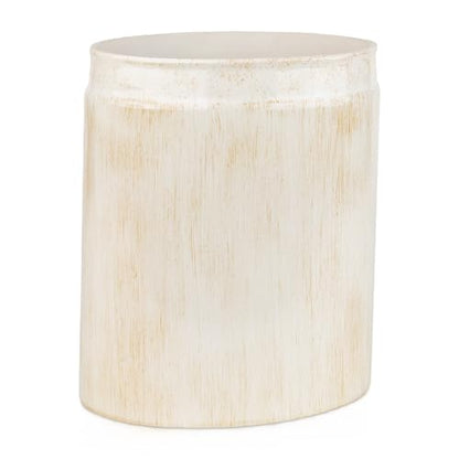 Creative Scents Rustic Luxe Small Bathroom Trash Can 1.53 Gal / 5.8L - Oval Bathroom Garbage Can Bin for Modern Farmhouse Decor - Small Waste Basket for Bathroom and Bedroom - style: Trash Can