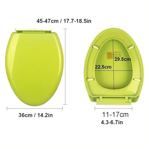 Toilet Seat with Quick Release for Easy Clean, 18.5" Standard Toilet Seats,Slow Close Detachable Bathroom Accessories Fits All Regular Toilet Bowls Pp Material, () - color: Pink