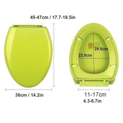 Toilet Seat with Quick Release for Easy Clean, 18.5" Standard Toilet Seats,Slow Close Detachable Bathroom Accessories Fits All Regular Toilet Bowls Pp Material, (Purple) - color: Purple