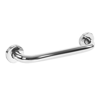 Stainless Steel Shower Grab Bar, 30cm/11.8 Inch, Curled Grip, Wall Mount, Non-Slip Safety Handle for Bathtubs and Showers
