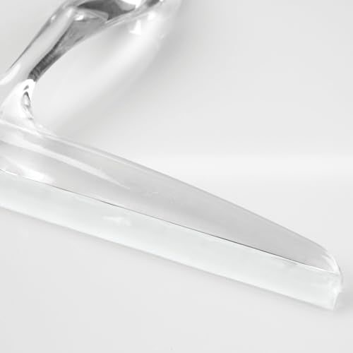 iDesign Bathroom Plastic Shower Squeegee, Clear, Set of 2 | Wall Hook Included - color: Clear, style: Pack of 2