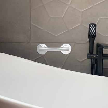 Healeved Suction Grab Bar 7.7 Inch Suction Cup Handle for Bathroom Safety Support Elderly Shower Grab Bar Portable Handle for Bathtubs and Showers