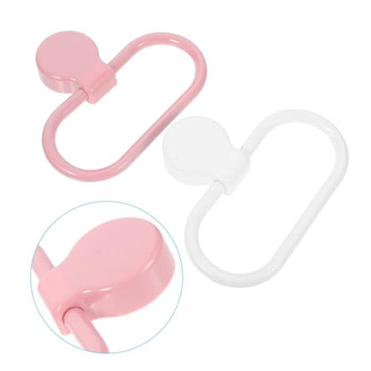 Uonlytech 2Pcs Self Adhesive Towel Ring Plastic Towel Holder for Bathroom and Kitchen No Drill Hand Towel Rack Versatile Adhesive Towel Rings for Easy Installation and Sturdy Use