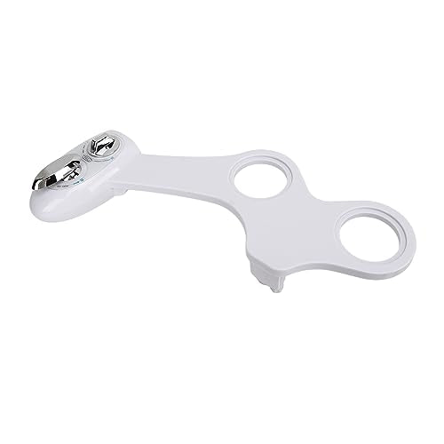 Fdit Bidet Toilet Attachment Dual Nozzle Water Pressure Adjustable Self Cleaning Cold Water Spray No Tools Required for Personal