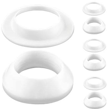 Drainage Seal,Universal Basin Drain Gasket Replacement Parts,Thickened Silicone Sealing Ring for Bathroom Sink Drain Stopper，Includes top and Bottom washers Seals (White-4 Sets) - color: White-4 Sets