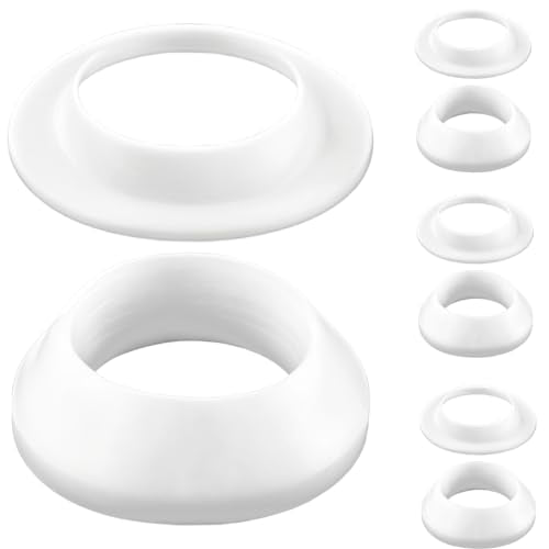 Drainage Seal,Universal Basin Drain Gasket Replacement Parts,Thickened Silicone Sealing Ring for Bathroom Sink Drain Stopper，Includes top and Bottom washers Seals (White-4 Sets) - color: White-4 Sets