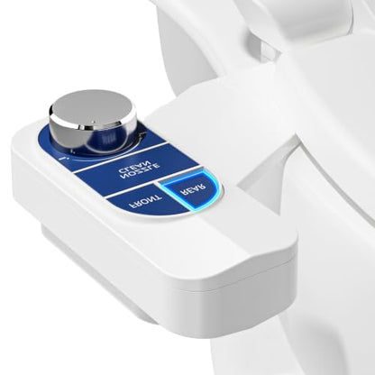 SAMODRA Non-Electric Bidet Attachment for Toilet – Self-Cleaning Dual Nozzle (Frontal & Rear Wash), Adjustable Water Pressure, Fits Most Toilets, Easy Installation (Ocean Blue) - color: Ocean Blue