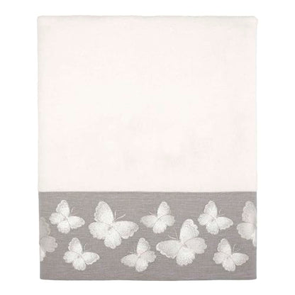 Avanti Linens - Bath Towel, Soft & Absorbent Cotton Towel (Yara Collection, White) - color: Yara White, size: Bath Towel