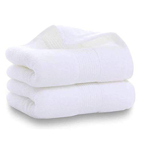 LRUUIDDE Bathroom Hand Towels 2 Set,Cotton Hand Towel for Bath, Hand, Face, Kitchen, Super Soft, Highly Absorbent, Machine Washable, Size 14" x 30" (White) - color: White