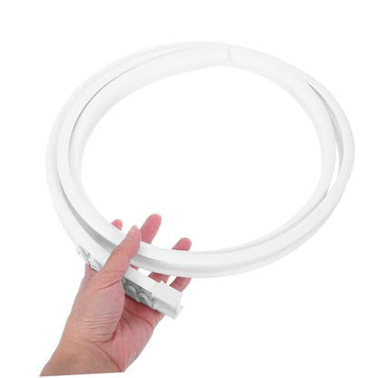 Flexible Bendable Ceiling Curtain Track for Curved Shower Rv Wall Mount Easy Installation Versatile Use Smooth Sliding Mechanism Accessories