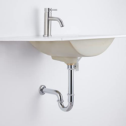 Bathroom Sink Stopper Set Bottle Trap, SUS304 1-1/4 inch Slip Inlet Drain Complete Kit, Lavatory Sink Stopper Set w/Overflow, General US/CA Standard, Polished Chrome - color: Polished Chrome