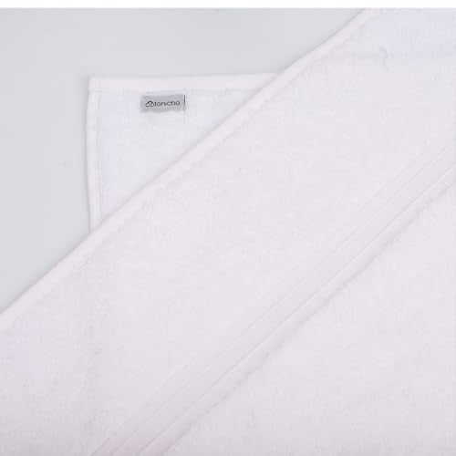 Luxury & Soft Washcloths Set of 4 (12"" x 12"") Hotel Quality, Versatile as, Face Towels, Hand Towels, 100% Cotton Wash Cloths, Makeup Towels, Hotel Rags -%100 Cotton - White - color: White