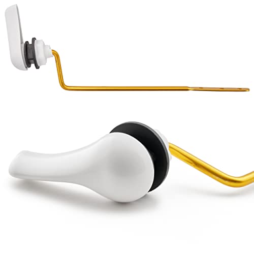 Qualihome Toilet Handle Replacement (White, Side Mount) - color: White