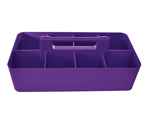 8 Compartments DIY Dividers,Large caddy, Multi Purpose, Simple, Portable, Stackable, Modern Solution for School, Office,MADE IN USA (Royal Purple) - color: Royal Purple
