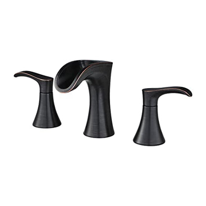 Pfister Brea Bathroom Sink Faucet, 8-Inch Widespread, 2-Handle, 3-Hole, Tuscan Bronze Finish, LF049BRYY - style: Widespread