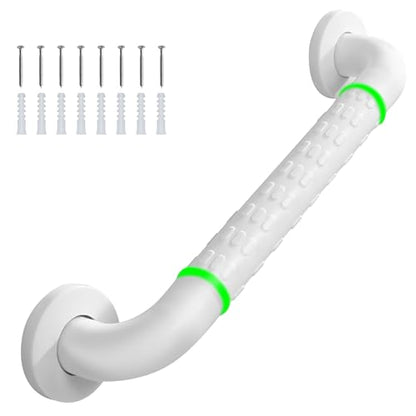 Non-Slip handrails, Stainless Steel Shower Safety Handles, Suitable for bathrooms, Elderly, Handicapped, Handicapped, and Pregnant Women (White, 23.6 1.4in) - size: 23.6*1.4in