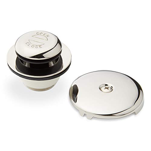 Signature Hardware 446710 Pop-Up Drain with Overflow Cover for Alcove Tub - color: Polished Nickel