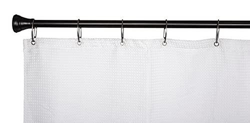 Shower Rings, Shower Curtain Rings for Bathroom, Rustproof Zinc Shower Curtain Hooks Rings, Set of 12 (Oil Rubbed Bronze) - color: Oil Rubbed Bronze