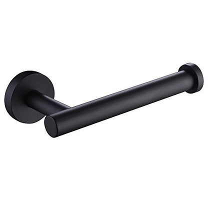 Toilet Paper Holder, 304 Stainless Steel, Matte Black | Right-Facing Open Arm, Quick Roll Replacement, Raised End Stop, Fits Regular, Large & Mega Rolls, Bathroom & Powder Room Use - color: Matte Black