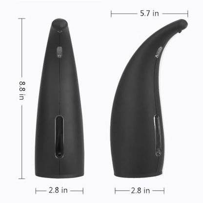 Soap Dispenser,Touchless Bath Kitchen Countertop Automatic Soap Dispenser with Infrared Motion Sensor,IPX6 Waterproof.Perfect for Bathroom and Kitchen. - color: Black-fixed Dispenser
