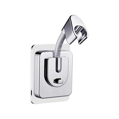 Shower Head Holder Wall Mount, 360° Adjustable Handheld, No-Drill Strong Adhesive Wand Bracket, Waterproof, Fits Handles up to 0.83 in (2.1 cm), Bathroom Accessories, Chrome Finish