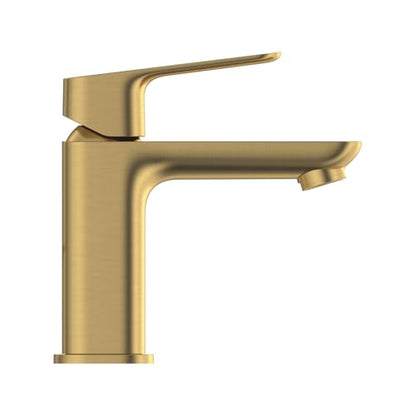 GROHE Cubeo S-Size Single-Hole Single-Handle Bathroom Faucet, Brushed Gold | Bathroom Sink Faucet: Single Hole Vanity Faucet, Water-Saving 1.2GPM, SilkMove Ceramic Valve, Drain Not Included | 101899GN00 - color: Brushed Gold, size: S-Size