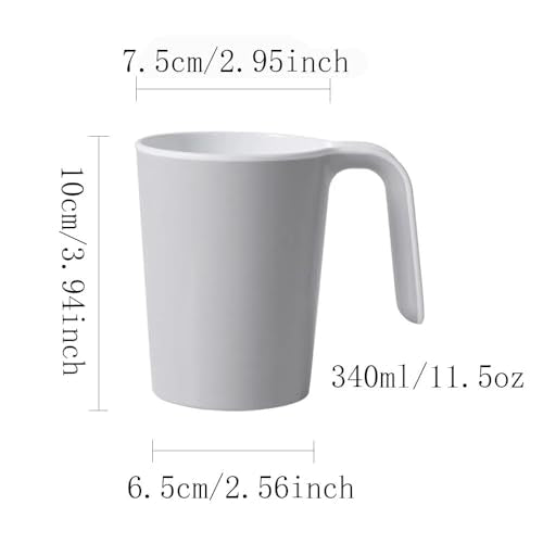 Minimalist Two-Tone Mouthwash Cup | Eco-Friendly PP Material | Stylish & Practical Design | A Household Essential (Blue & Gray)