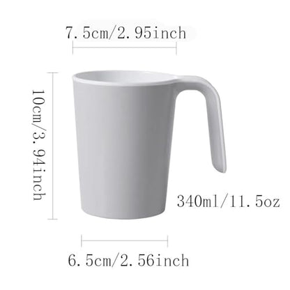 Minimalist Two-Tone Mouthwash Cup | Eco-Friendly PP Material | Stylish & Practical Design | A Household Essential (Blue & Gray)