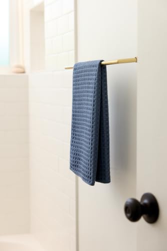 GEOMETRY Midnight Blue Waffle Hand Towel - color: Midnight, size: 18" x 30" (1 Pack)