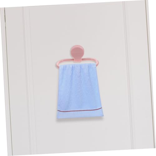 Hemobllo 2pcs Adhesive Towel Rings for Bathroom Wall Mount No Drill Self-Adhesive Hand Towel Holder for Kitchen and Bath with Elegant Minimalist Design Easy Installation