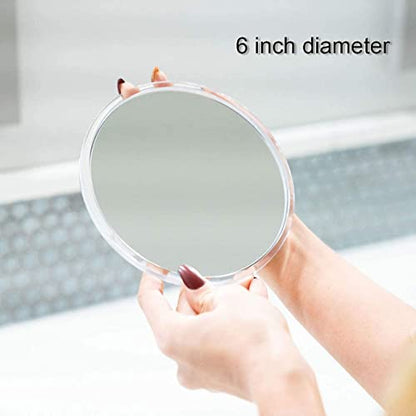 6" Magnifying Makeup Mirror with 3 Strong Suction Cups,Portable Travel(15X) - color: 15x