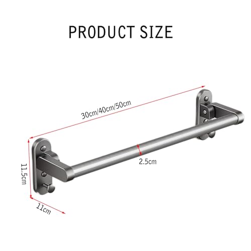 Shower Grab Bar, Bathroom Grab Bar, Foldable, Non-Slip Texture, Suitable for Shower and Bathtub(White,L-50CM) - color: White, size: L-50CM