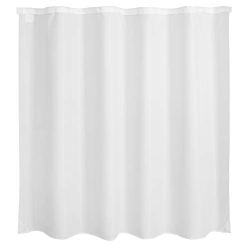 Barossa Design 70x69 Snap-in Shower Curtain Replacement Liner White | 2 Bottom Magnets, Fabric, Removable, Water Repellent, Machine Washable, Hotel Style, 70" W x 69" H Inner Liner - color: White, size: 70"W x 69"L (Pack of 1)