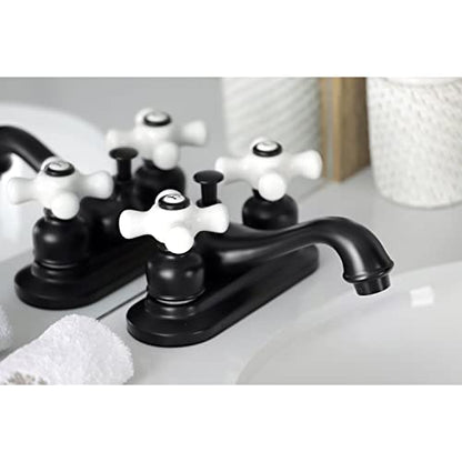 Kingston KB601PX 4" Centerset Bathroom Faucet, Polished Chrome