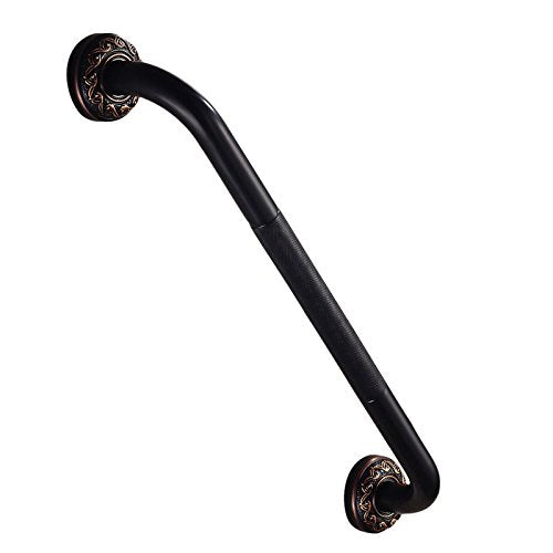 20-Inch Grab Bar Featuring Anti-Slip Handrail, Solid Brass, Oil Rubbed Bronze, Heavy-Duty Construction Armrest, Bathroom Bathtube Shower Safety Rail - color: Xn, size: 20 Inch (Pack of 1)