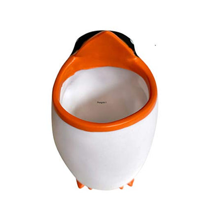 Kids Toothbrush Holder Toothbrush Organizer – Durable Silicone Animal Tooth Brush Holder – Easy to Clean Toothbrush and Toothpaste Holder – Toothbrush Holders for Bathrooms by Lily’s Home [Penguin] - color: Penguin