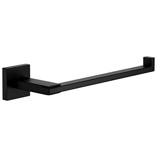 KOKOSIRI Towel Bar Matte Black Bathroom Towel Rack Holder Wall Mount Hand Towel Hanger for Bathroom Organization, Heavy Duty Stainless Steel B3006BK - color: Matte Black