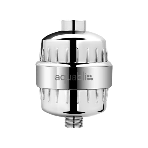 Aquabliss High Output Revitalizing Shower Filter - Reduces Dry Itchy Skin, Dandruff, Eczema, and Dramatically Improves The Condition of Your Skin, Hair and Nails - Chrome (SF100) | Vitamin C shower filter, vitamins and minerals infusion, softer-feeling sk