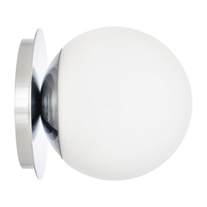 Chrome Wall Sconces, 1 Light Modern Globe Sconce, Wall Light for Bedroom Bathroom Living Room & Hallway Vanity Lighting, Ceiling Light Fixture (1-Light, Chrome) - color: Chrome, size: 1-Light