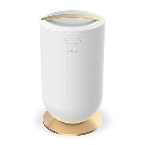 Pure Enrichment PureBliss Luxury Towel Warmer - Extra Large 20L Heats Towels, Robes, Blankets, or Clothing - Modern Bucket Design, 4 Heat Timer Settings & Auto Shut-Off (White & Brushed Gold) - color: White & Brushed Gold