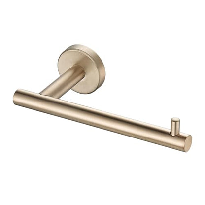 JQK Champagne Bronze Toilet Paper Holder, 5 Inch Tissue Paper Dispenser for Bathroom, 304 Stainless Steel Thick 0.8mm Wall Mount, TPH100-CB - color: Champagne Bronze, size: Bar