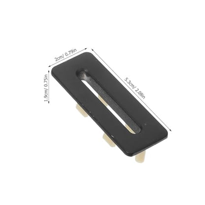 3pcs Sink Overflow Cover: Washbasin Drain Overflow Hole Plug - Metal Basin Cover Cap for Vanity Bathtub - Rectangle Kitchen Sink Hole for Bathroom Basin