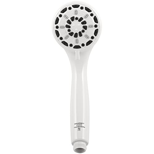 Aqua Vista 3-Spray Handheld Shower Head, White, WaterSense Certified | 60 in. No-Kink Hose, Rub-Clean Nozzles, 2X Water Coverage, Reduces Water Use Up to 20%, Limited Warranty, Spa Shower Head