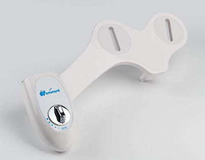 Single Nozzle Self-Cleaning Bidet, Non-Electric Mechanical Fresh Water Spray Toilet Seat Attachment